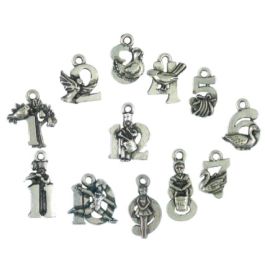 20 Sets 12 Days of Christmas Charms- (240 Pieces)