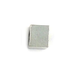 Blank Alphabet Letter 5mm Cube Bead, 3mm Hole  *