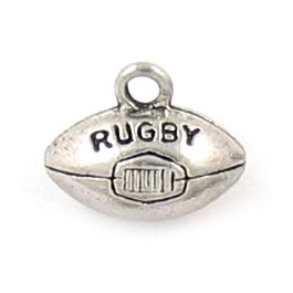 Rugby Ball Charm (±13x11x7mm; -1.5mm-;3D)
