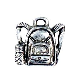 Backpack Charm (±5mm L x 14mm W x 14mm D;  Hole -1.5mm-;  3D)   *