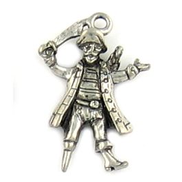 Pirate Charm (±18x26x4mm; Hole -2mm-; 3 Dimensional)  *