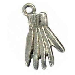 Glove Charm (±11mm L x 20mm W x 2mm D;  Hole -1mm-;  3D)  *