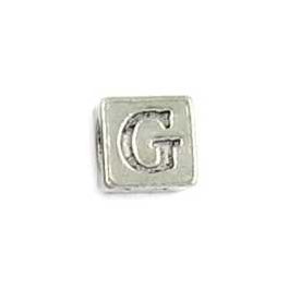 G Alpha 7mm Cube Bead, 4mm Hole  *