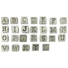 Complete Alphabet Letter Set. 50 of Each Letter A-Z. Approx. 7mm Cube, 4mm Hole.  *