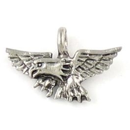 Eagle Pendant (±25mm L x 16mm W x 6mm D;  Hole -2mm-;  1D)   *