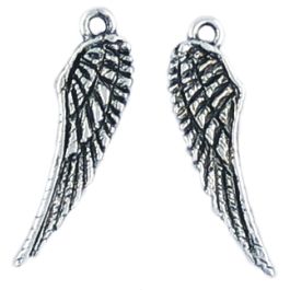 Double Sided Wing Pendant (±7mm L x 26mm W x 1.5mm D;  Hole -1.5mm-;  3D)   *