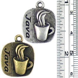 Java Coffee Charm (±3x20x16mm; -2mm-;1D)