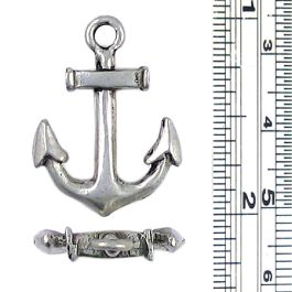 Anchor Charm Pendant (±4x26x20mm; -2.7mm-;3D)  *