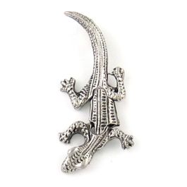 Movable Lizard Pendant (±11mm L x 42mm W x 4.5mm D;  Hole -3mm-;  3D)  *