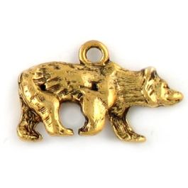 Bear Charm (±2.5x13.5x23.5mm; Hole -2mm-; 3D)   *