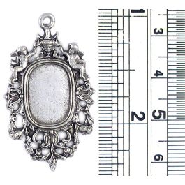 Picture Frame Pendant (±3x34x22mm; Hole -1.5mm-; 1D - Flat on back)