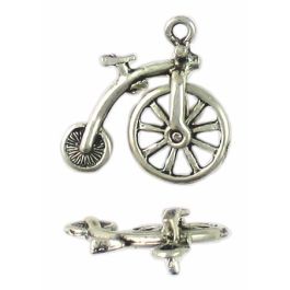 Penny Farthing Bicycle Charm (±8x23x23mm; Hole -2mm-;3D)
