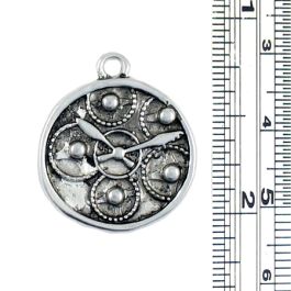 Watch Face With Gears Pendant (±2x23x20mm; -2mm-;1D)