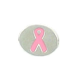 EP152S- Pink Ribbon Bead (±11x9x3mm; -1.5mm-;2D)