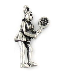 Wholesale Female Tennis Player Charms
