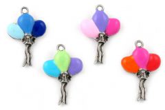 Colored balloon charms