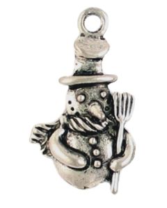 Wholesale Pewter Snowman Charms.