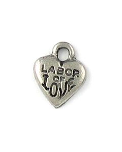 Wholesale Labor Of Love Heart Charms.