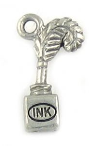 Pen and Ink Charms (±11x21x6mm; -1mm-;3D)