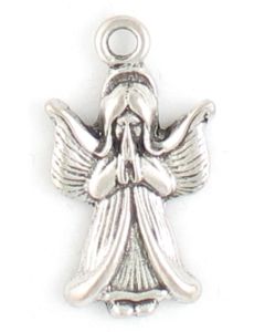 Praying Angel Charms (±14x25.5x2.5mm; -2mm-;1D)