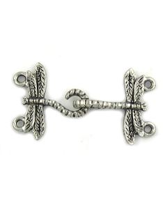 2-Strand Dragonfly Clasp (±35x18x2mm; -2mm-;1D)    *