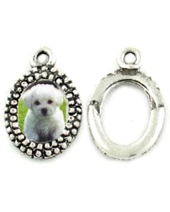 Wholesale Oval Picture Frame Charms.