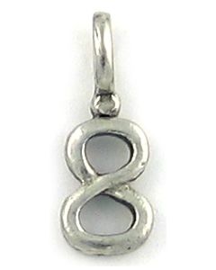 Wholesale Number 8 Charm
