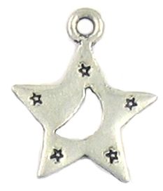 Star With Moon (±2x21x18mm; -2mm-;2D)