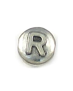 Wholesale Letter R Alphabet Disc Beads.