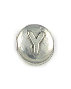 Wholesale Letter Y Alphabet Disc Beads.