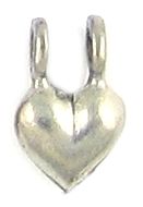 Wholesale Double Ring Heart Charm