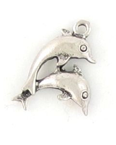 Wholesale Double Dolphin Charms Right Facing.