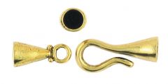 Cone Hook and Eye Clasp (±39x8x8mm; -5mm-;3D)  *
