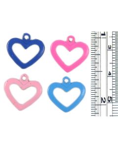 Wholesale Colored Enamel Heart Charms