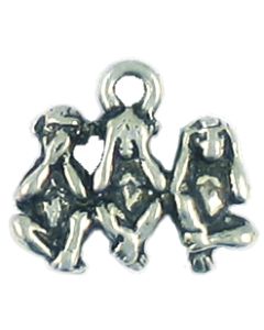 Wholesale Speak No Evil, See No Evil, Hear No Evil Three Monkeys Charms