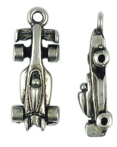 Wholesale Pewter Racing Car Charms.