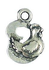 Wholesale 12 Days of Christmas, 3- French Hen Charms.