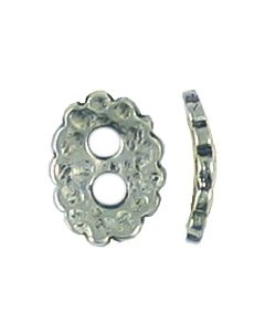 Hammered Button Disc With Two Holes (±2x9x12mm; -2.5mm-;3D)