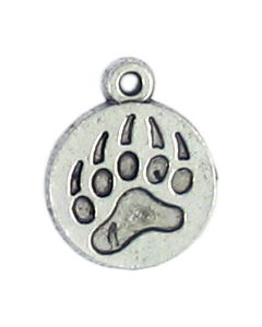 Wholesale Pewter Bear Paw Charms.