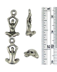 Yoga Figure Charm (±5x9x18mm; -2mm-;3D)