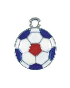 Wholesale Enameled USA Soccer Ball Charms