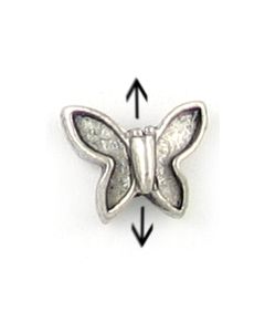 Butterfly Bead (±11x9x5mm; -2mm-;3D)