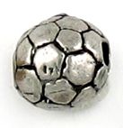 Soccer Ball Bead (±8x8x8mm; -1.5mm-;3D)  *
