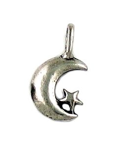 Crescent Moon/Star (±9.5x17x3.5mm; -2mm-;1D)  *