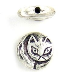 Cat Bead (±13x14x4.5mm; -2mm-;2D)