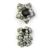Wholesale double pewter spacer beads
