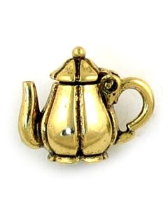 Tea Pot ID Badge Reel Charm Custom Made Charms tea Time Coffee Pot