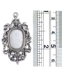 Picture Frame Pendant (±3x34x22mm; Hole -1.5mm-; 1D - Flat on back)