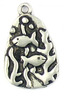 Fish Pendant (±15x24x2mm; -2mm-;1D)