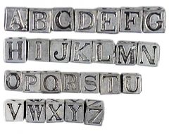  Complete Alphabet Letter Set. 50 of Each Letter A-Z. Approx. 5.5mm Cube, 3mm Hole. $0.59 each.  *